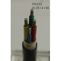 翼航线缆国标正品YJLV22 0.6/1kV 3x25+1x16 铝芯交联聚乙烯绝缘3+1芯钢带铠装聚氯乙烯护套电力电缆厂家直销