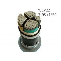 翼航线缆国标正品YJLV22 0.6/1kV 3x95+1x50 铝芯交联聚乙烯绝缘3+1芯钢带铠装聚氯乙烯护套电力电缆厂家直销