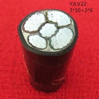 翼航线缆国标正品YJLV22 0.6/1kV 3x10+2x6 铝芯交联聚乙烯绝缘3+2芯钢带铠装聚氯乙烯护套电力电缆厂家直销