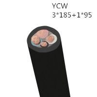 供应翼航线缆YCW 3*185+1*95 国标铜芯重型通用橡套电缆 足方足米