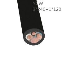供应翼航线缆YCW 3*240+1*120 国标铜芯重型通用橡套电缆 足方足米