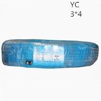 供应翼航线缆YC 3*4 优质正品铜芯重型通用橡套电缆足方足米