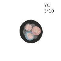 供应翼航线缆YC 3*10 优质正品铜芯重型通用橡套电缆足方足米