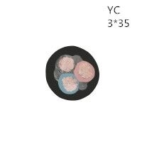 供应翼航线缆YC 3*35 优质正品铜芯重型通用橡套电缆足方足米