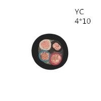 供应翼航线缆YC 4*10 优质正品铜芯重型通用橡套电缆足方足米