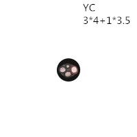 供应翼航线缆YC 3*4+1*2.5 优质正品铜芯重型通用橡套电缆足方足米