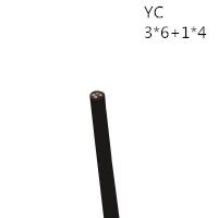 供应翼航线缆YC 3*6+1*4 优质正品铜芯重型通用橡套电缆足方足米