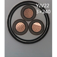 供应翼航线缆YJV22 3*240 铜芯钢带铠装护套电力电缆 足方足米 保质保量