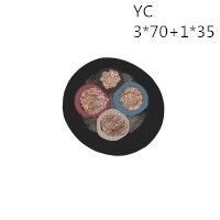 供应翼航线缆YC 3*70+1*35 优质正品铜芯重型通用橡套电缆足方足米