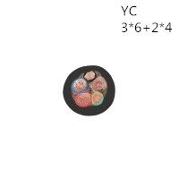 供应翼航线缆YC 3*6+2*4 优质正品铜芯重型通用橡套电缆足方足米