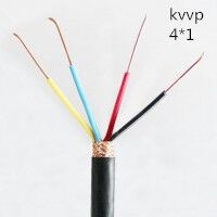供应翼航线缆KVVP 4*1 铜芯编织屏蔽控制电缆 足方足米 保质保量