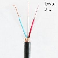 供应翼航线缆KVVP 3*1 铜芯编织屏蔽控制电缆 足方足米 保质保量
