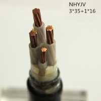 翼航3+1芯线缆厂家直销NHYJV 0.6/1kV  3*35+1*16耐火交联聚乙烯绝缘铜芯聚氯乙烯护套国标正品电力电缆