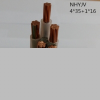 翼航线缆五芯耐火交联聚乙烯绝缘铜芯聚氯乙烯护套NHYJV4*35+1*16电力电缆厂家直销国标正品