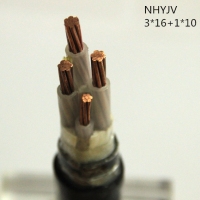 翼航线缆3+1芯耐火交联聚乙烯绝缘铜芯聚氯乙烯护套NHYJV 0.6/1kV 3*16+1*10电力电缆厂家直销国标正品