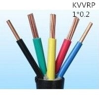 供应上海志惠KVVRP 1*0.2 多芯黑色屏蔽线 足方足米 保质保量