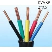 供应上海志惠KVVRP 2*0.5 多芯黑色屏蔽线 足方足米 保质保量