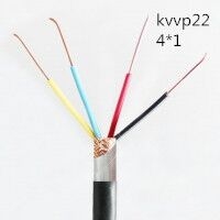 供应翼航线缆KVVP22 4*1 铜芯钢带铠装编织屏蔽控制电缆 足方足米 保质保量