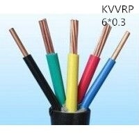 供应上海志惠KVVRP 6*0.3 多芯黑色屏蔽线 足方足米 保质保量