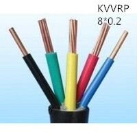 供应上海志惠KVVRP 8*0.2 多芯黑色屏蔽线 足方足米 保质保量