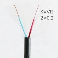 供应上海志惠KVVR 2*0.2 多芯黑色护套线 足方足米 保质保量