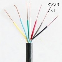 供应上海志惠KVVR 7*1 多芯黑色护套线 足方足米 保质保量