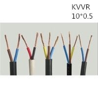 供应上海志惠KVVR 10*0.5 多芯黑色护套线 足方足米 保质保量