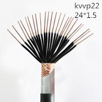 供应翼航线缆KVVP22 24*1.5 铜芯钢带铠装编织屏蔽控制电缆 足方足米 保质保量