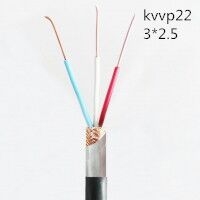 供应翼航线缆KVVP22 3*2.5 铜芯钢带铠装编织屏蔽控制电缆 足方足米 保质保量