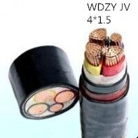供应翼航WDZYJV 4*1.5 铜芯低烟无卤优质电力电缆 足方足米  