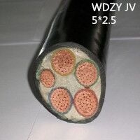 供应翼航WDZYJV 5*2.5 铜芯低烟无卤优质电力电缆 足方足米