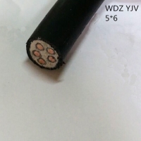 供应翼航WDZYJV 5*6 铜芯低烟无卤优质电力电缆 足方足米