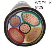 供应翼航WDZYJV 5*25 铜芯低烟无卤优质电力电缆 足方足米