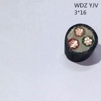 供应翼航WDZYJV 3*16 铜芯低烟无卤优质电力电缆 足方足米