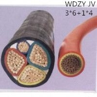 供应翼航WDZYJV 3*6+1*4 铜芯低烟无卤优质电力电缆 足方足米