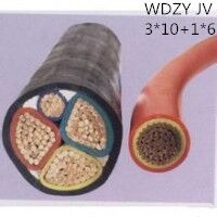 供应翼航WDZYJV 3*10+1*6 铜芯低烟无卤优质电力电缆 足方足米