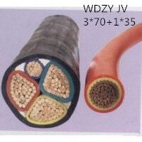 供应翼航WDZYJV 3*70+1*35 铜芯低烟无卤优质电力电缆 足方足米 