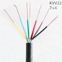 供应翼航KVV22 7*4 铜芯钢带铠装控制电缆 足方足米 保质保量