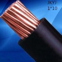 供应翼航JKYJ 1×10  铜芯聚氯乙烯绝缘架空电缆 厂家直销 国标正品 足方足米
