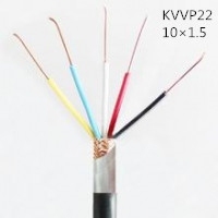 供应翼航KVVP22 10*1.5 铜芯钢带铠装屏蔽控制电缆 足方足米 保质保量