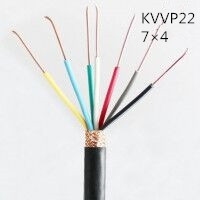 供应翼航KVVP22 7*4 铜芯钢带铠装编织屏蔽控制电缆 足方足米 保质保量