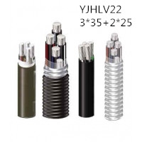 供应翼航YJHLV22 3*35+2*25 铝合金钢带铠装电力电缆 足方足米 保质保量