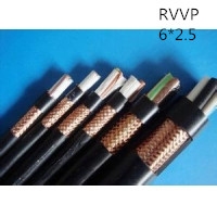 供应翼航线缆 RVVP6*2.5  铜芯屏蔽软护套线 足方足米 保质保量 