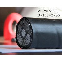 供应翼航ZR-YJLV22 3×185+2×95  铝芯交联聚乙烯绝缘钢带铠装聚氯乙烯护套电力电缆 厂家直销国标正品足方足米