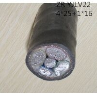 供应翼航ZR-YJLV22 4×25+1×16  铝芯交联聚乙烯绝缘钢带铠装聚氯乙烯护套电力电缆 厂家直销国标正品足方足米