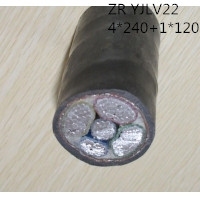 供应翼航ZR-YJLV22 4×240+1×120  铝芯交联聚乙烯绝缘钢带铠装聚氯乙烯护套电力电缆 厂家直销国标正品足方足米