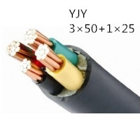 供应翼航YJY 3×50+1×25  铜芯交联聚乙烯绝缘聚乙烯护套电力电缆 厂家直销国标正品足方足米