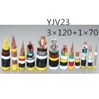 供应翼航线缆YJV23 3*120+1*70 铜芯钢带铠装优质电力电缆  足方足米 保质保量