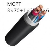 供应翼航线缆MCPT 3*70+1*35+3*6 煤矿用采煤机金属屏蔽橡套软电缆足方足米