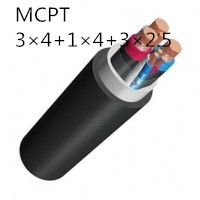 供应翼航线缆MCPT 3*4+1*4+3*2.5 煤矿用采煤机金属屏蔽橡套软电缆足方足米
